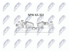 Original NTY Antriebswelle